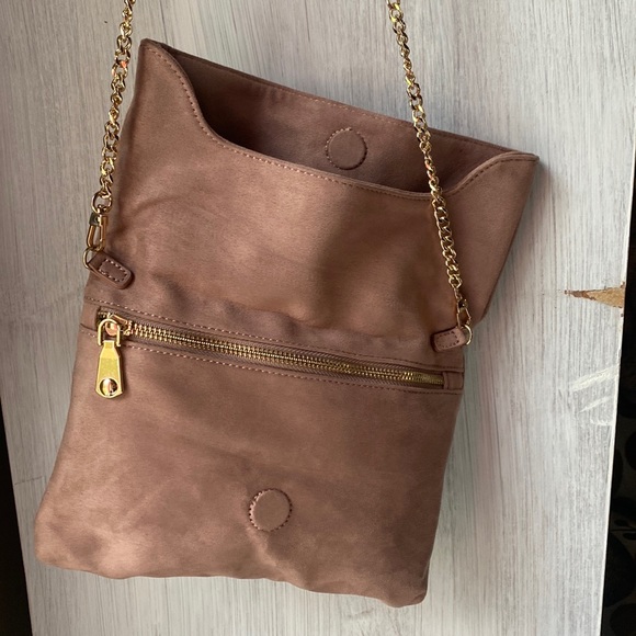 Dusty Rose suede purse/clutch - Picture 5 of 6